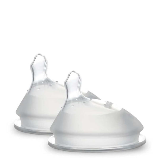 Haakaa Gen.3 Silicone Orthodontic Bottle Nipple, 2-Pack