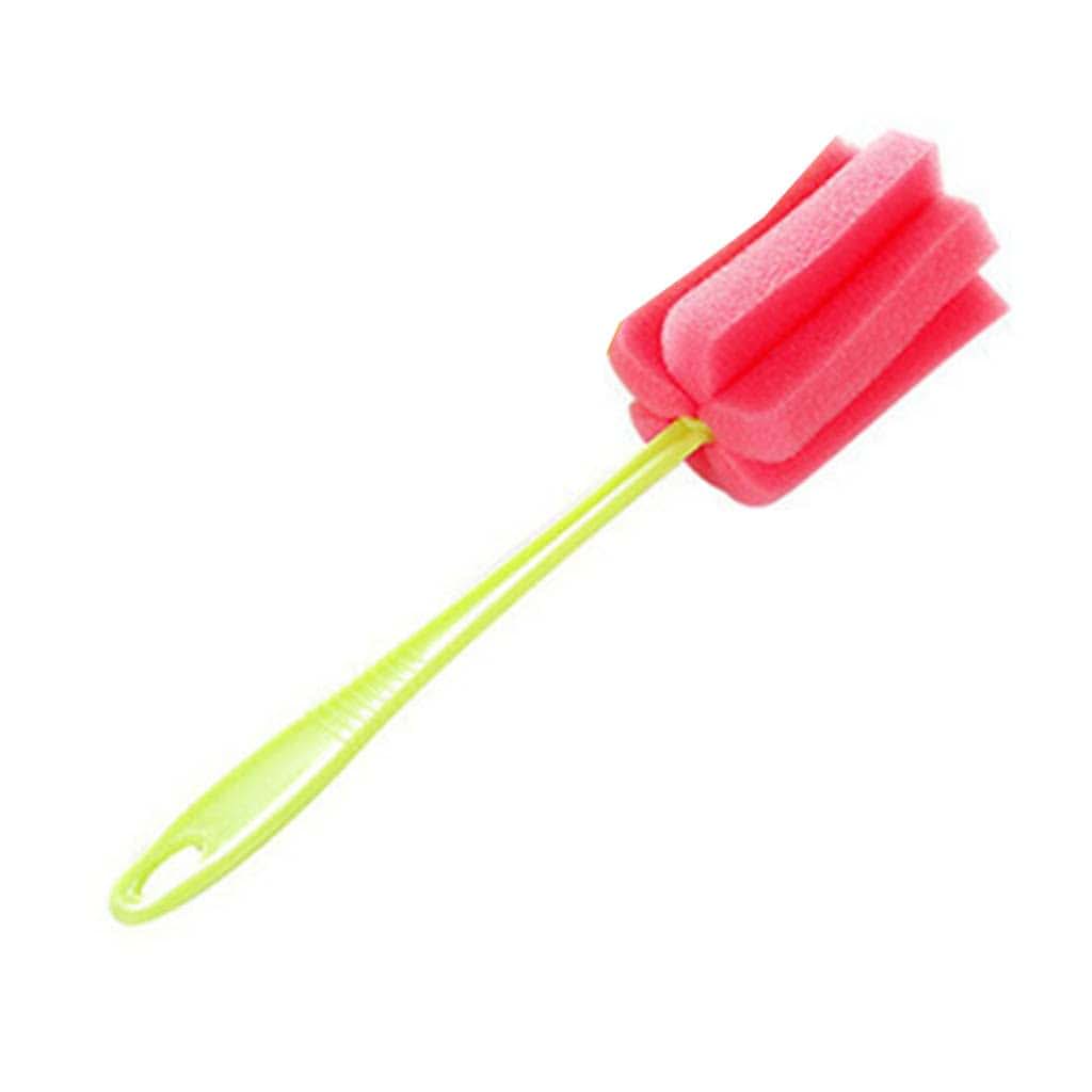 Sponge Cup Brush For Water Bottles, Wine Glasses, Mugs - Long Handle Cleaning Tool