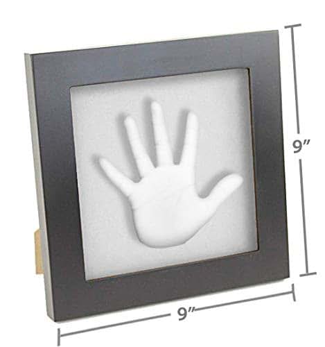 Plushible Bridging Miles With Smiles Baby Hand Casting Kit With Black Picture Frame