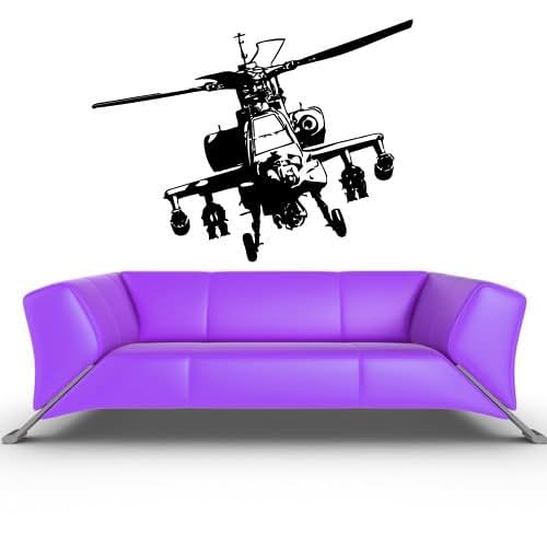 STICKERSFORLIFE Helicopter Wall Decal (Z325) - Vinyl Nursery Decor
