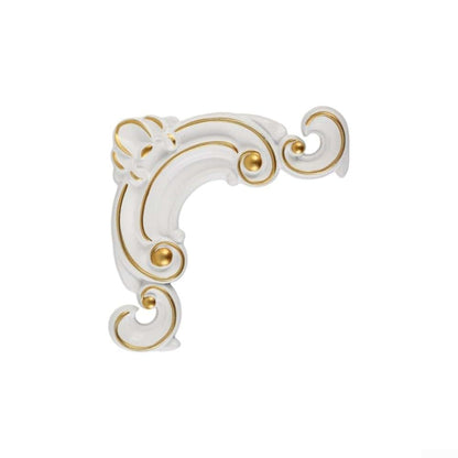Retro Furniture Corner Protector PVC Floral White Gold