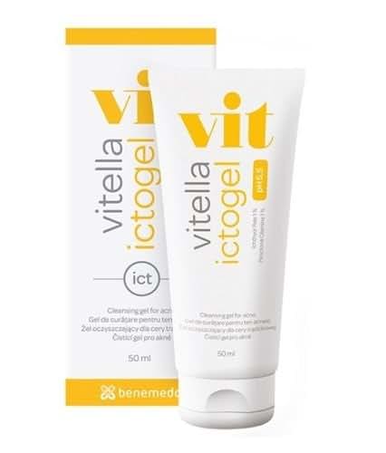 SKIN CAPITAL SHOPS Ictogel Vitella, 50 Ml Washing Gel for Oily and Acne Skin Capital