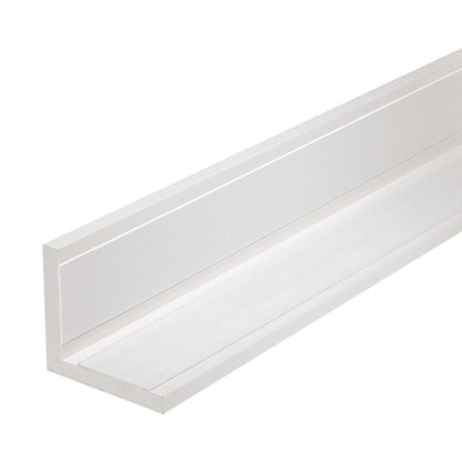 Outwater White 3" X 3" Styrene Angle Wall Corner Protector, 2 Pack (photo 3)