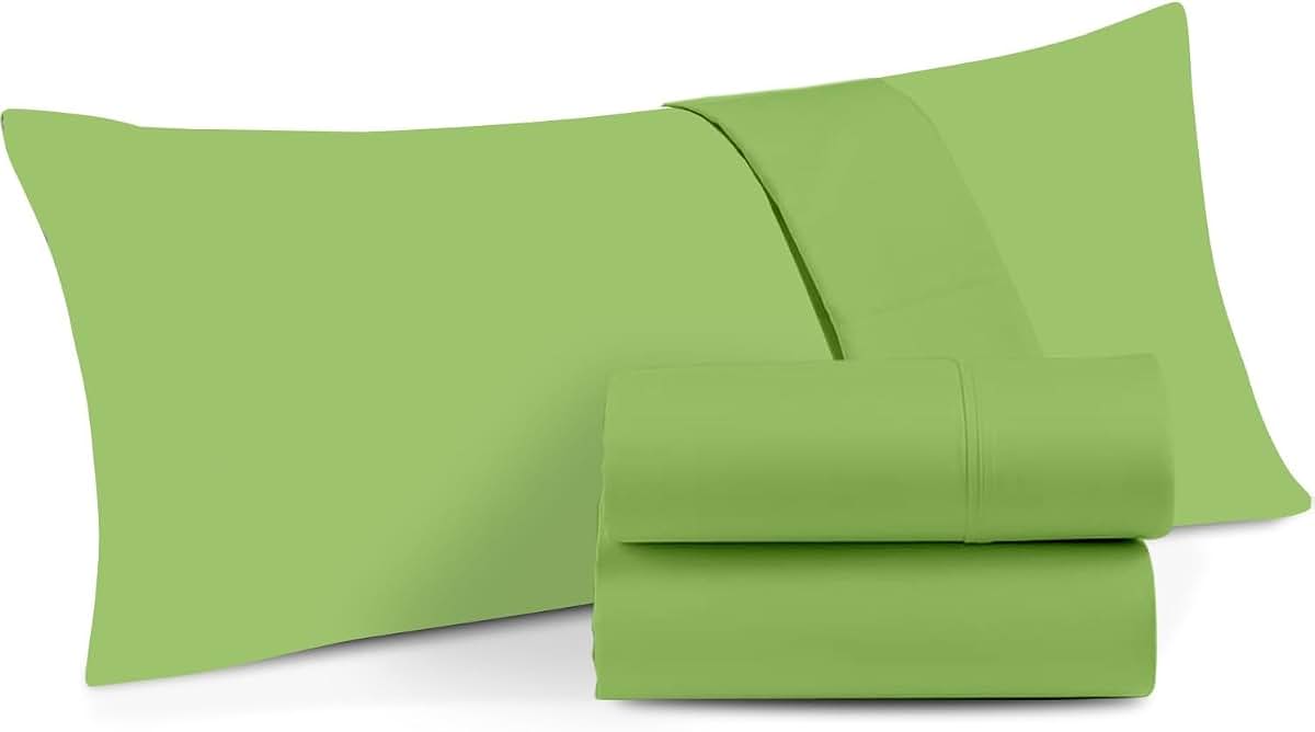 The Sky Bedding 100% Egyptian Cotton Zipper Closure Toddler Pillowcases Sage Green 2 Pack