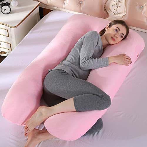 baimeng Pregnant Pillow (Pink, 55 inches)