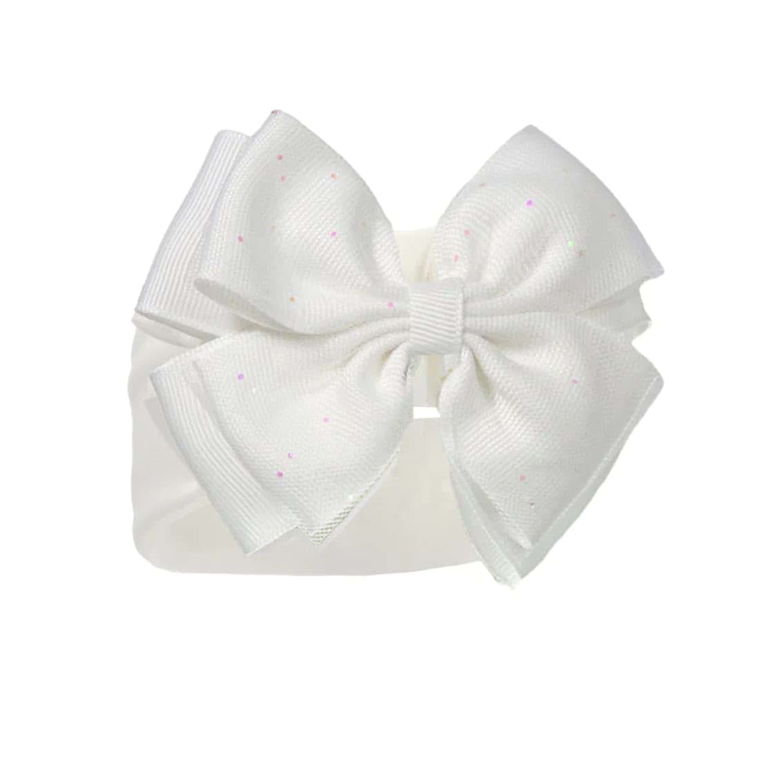 Gum & Berries Baby Girls Ivory Glitter Bow Headband