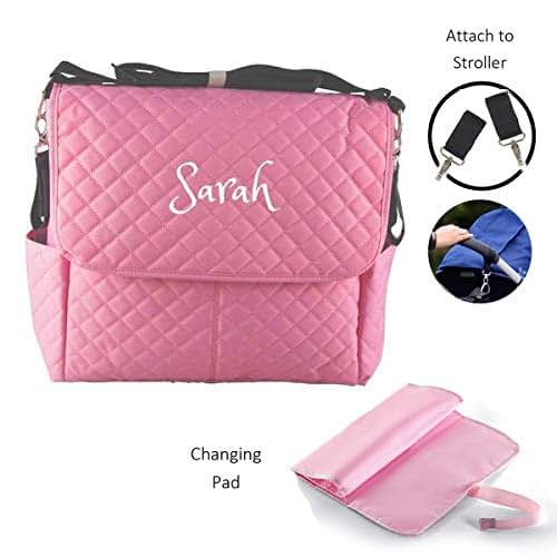 Dream Embroidery PERSONALIZED Large Diaper Knapsack/Tote Backpack/Messenger Shoulder Bag (photo 3)