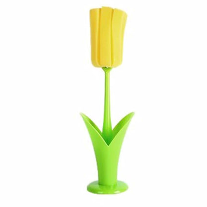 Jwthee 2PCS Sponge Cleaning Brush Set With Long Handle For Bottles
