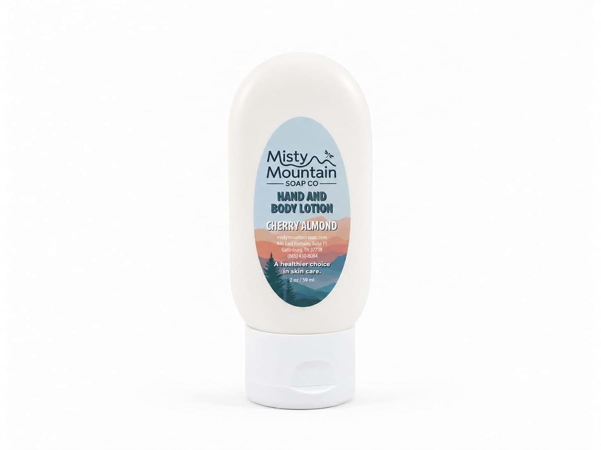 Misty Mountain Soap Co. Cherry Almond Hand and Body Lotion 2 oz.
