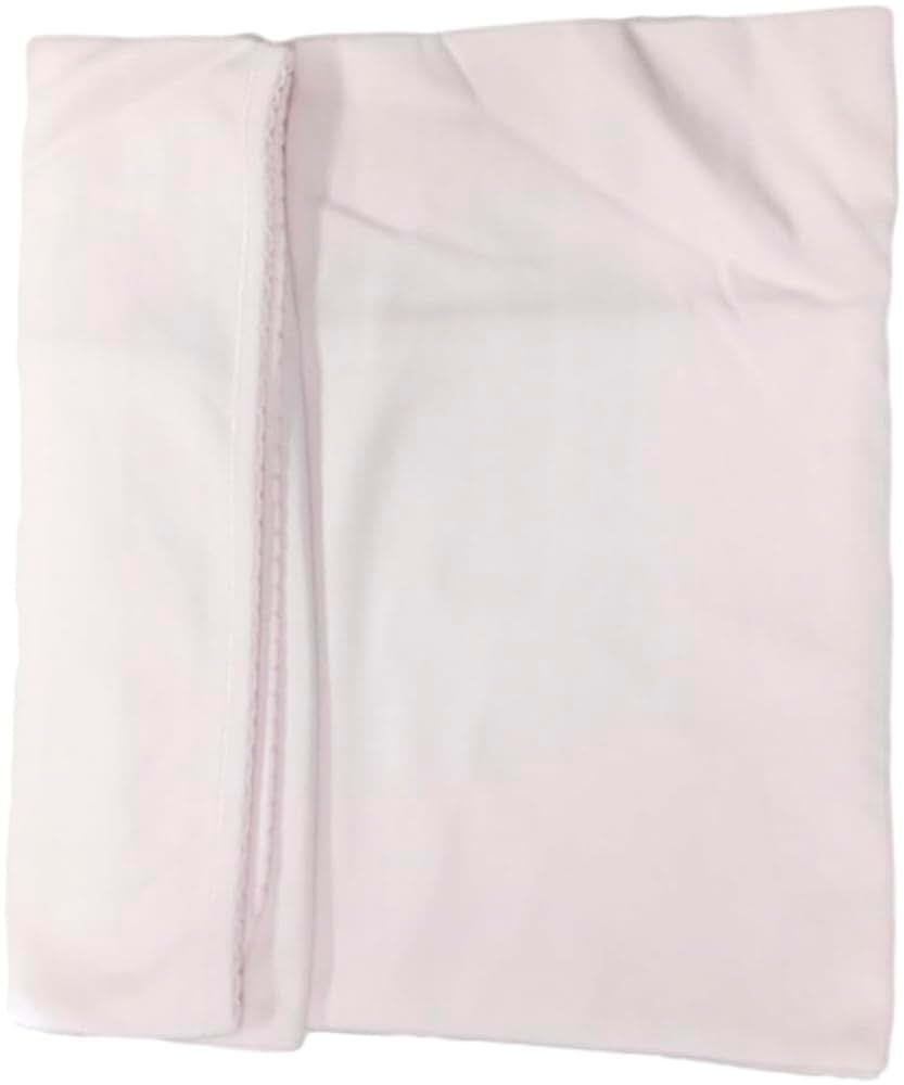 Carlino Baby Blanket In Pink, Large 100% Cotton Swaddle