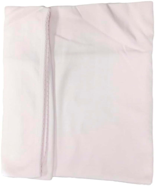 Carlino Baby Blanket In Pink, Large 100% Cotton Swaddle