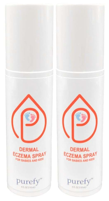 PUREFY Baby Dermal Eczema Spray 4oz 2 Pack