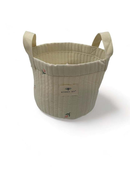 Mommee Bee Olivia Tulip Storage Basket With Handmade Embroidery (photo 3)