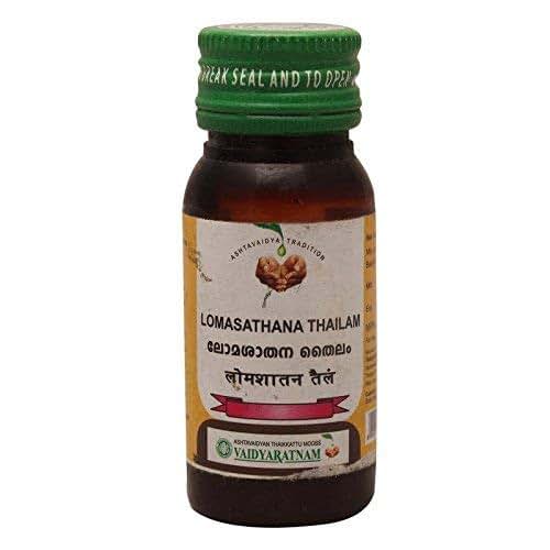 Vaidyaratnam Oushadhasala LOMASATHANA THAILAM (25 ML) - by Exportdeals