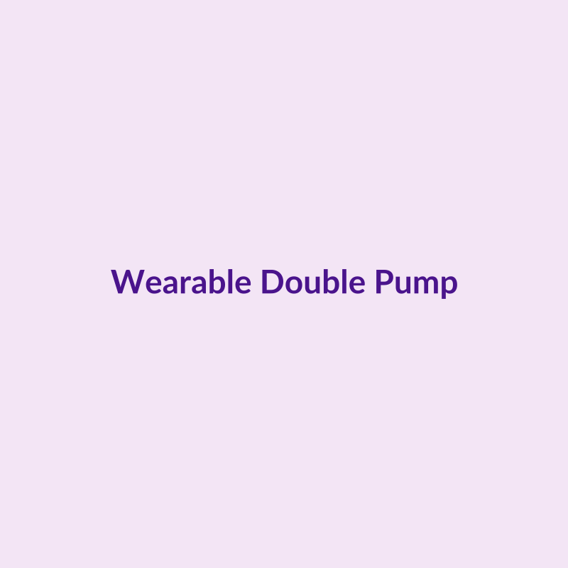 Wearable double cup breast pump with remote