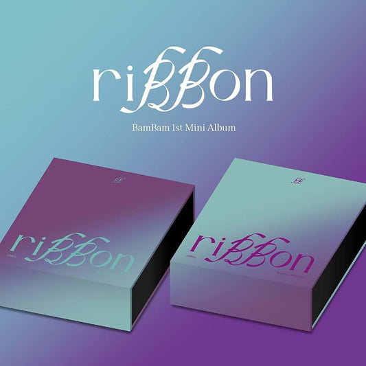 ABY.SSC.OMP.ANY GOT7 BAMBAM riBBon 1st Mini Album 2 Version SET CD+1p Poster On Pack+100p PhotoBook+6p Lyric