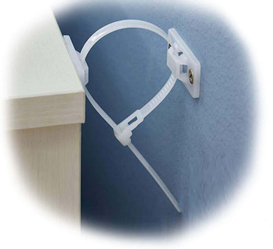Huaha 6 Pack Anti Tip Furniture Wall Anchors Kit With Adjustable Nylon Straps