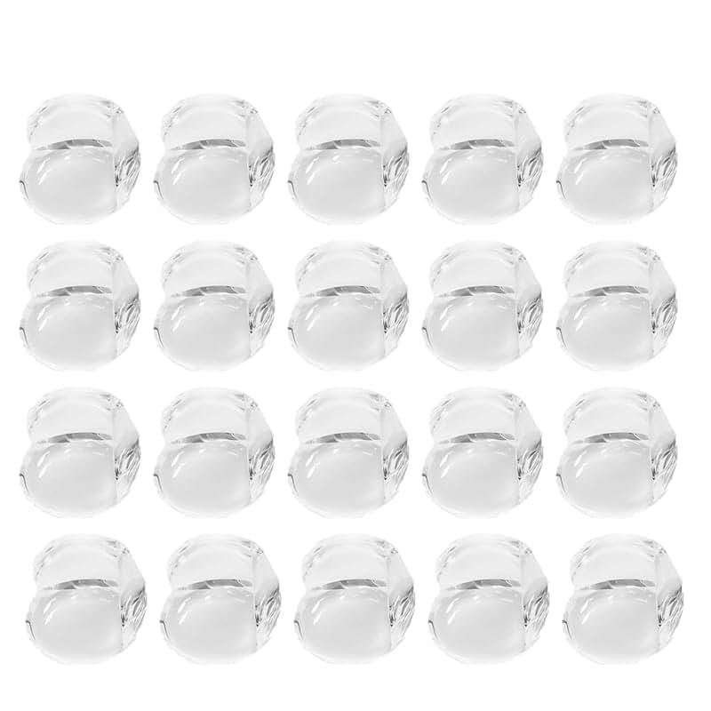 MS.YANGJI 40 Pack Clear Round Corner Protectors, Soft Transparent Table Corner Guards, No-Trace Silicone Bumpers for