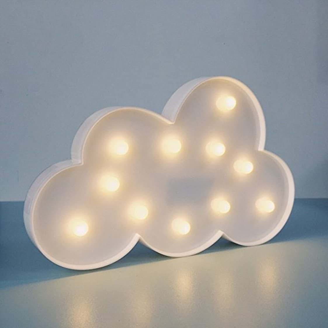 EONLYX Marquee Sign Lamp, Cloud Lamp Marquee Marquee Sign Lights Moon Marquee Sign Light Up Moon Night Lights Battery (photo 4)