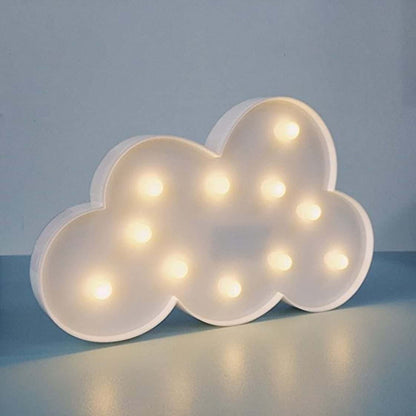 EONLYX Marquee Sign Lamp, Cloud Lamp Marquee Marquee Sign Lights Moon Marquee Sign Light Up Moon Night Lights Battery (photo 4)
