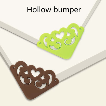 XUYUH Hollow Out Flower Pattern Corner Protectors, Brown (photo 3)