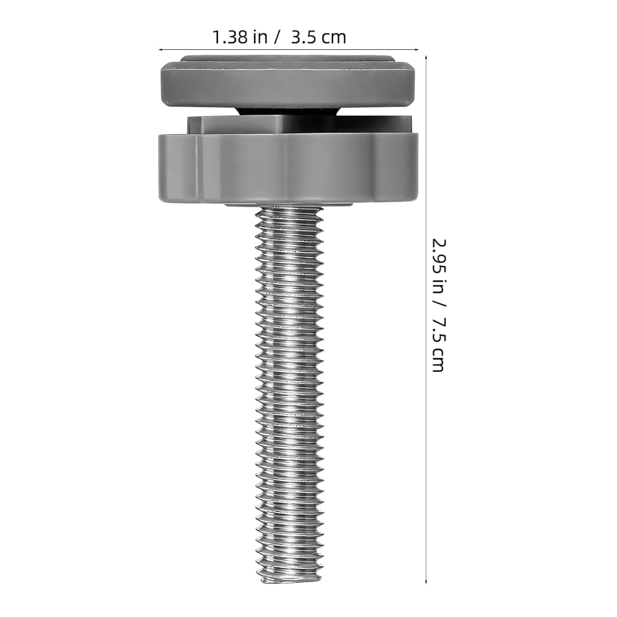 JOINPAYA 4Pcs Gate Replacement Bolts Threaded Spindle Rods Steel PVC