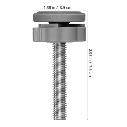 JOINPAYA 4Pcs Gate Replacement Bolts Threaded Spindle Rods Steel PVC