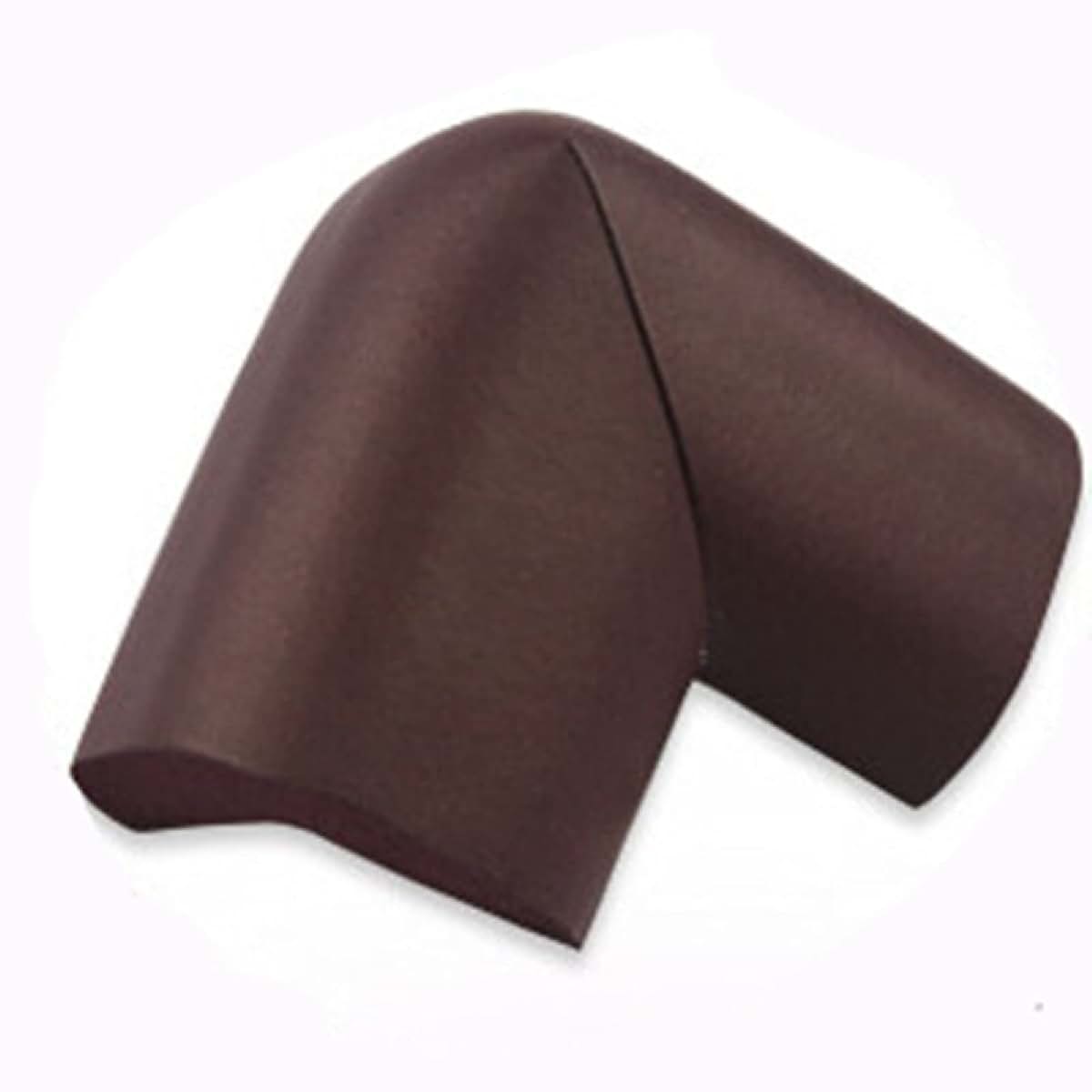 BabyOneStop Table Corner Protector, 8 Pieces, NBR Rubber Edge Bumper, Brown