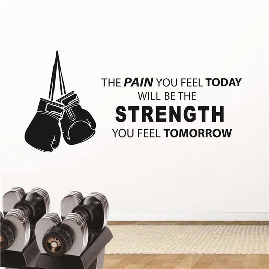 YOYOYU Art Home Decor Boxing Gloves Motivational Wall Decal