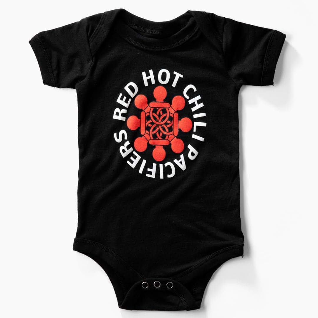 Little Groupies Red Hot Chili Pacifiers Baby Onesie, 100% Cotton