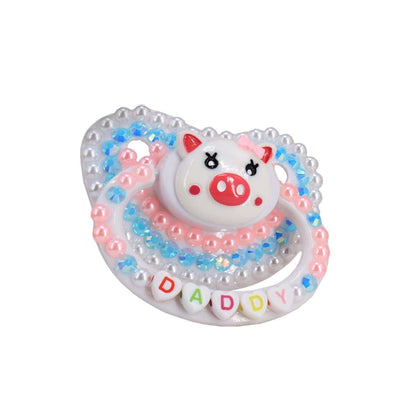 SUNOWE Adult Size Pacifier Personalized Glitter Crystal Luxurious Dummy Style 2