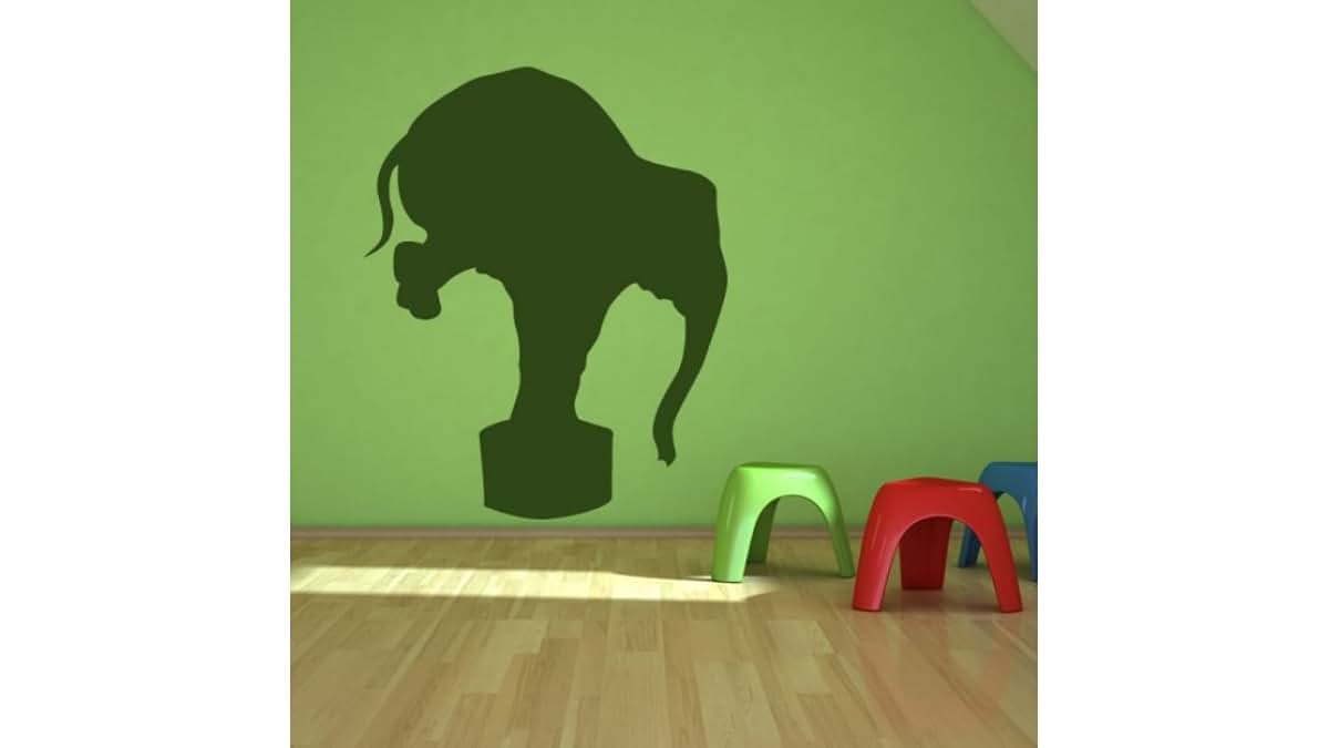 stickalz Circus Elephant Wall Stickers Wall Nursery Baby Girl Baby Boy Children Kids Room Bedroom Sticker tr1278