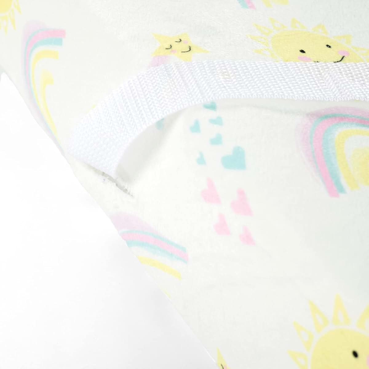 Lush Decor Sunshine Rainbow Soft & Plush Changing Pad Cover, 32" x 16", Yellow (photo 2)