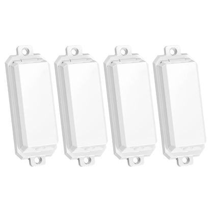 CLYMENE 4 Pack Light Switch Cover Guard, Rocker Style, White