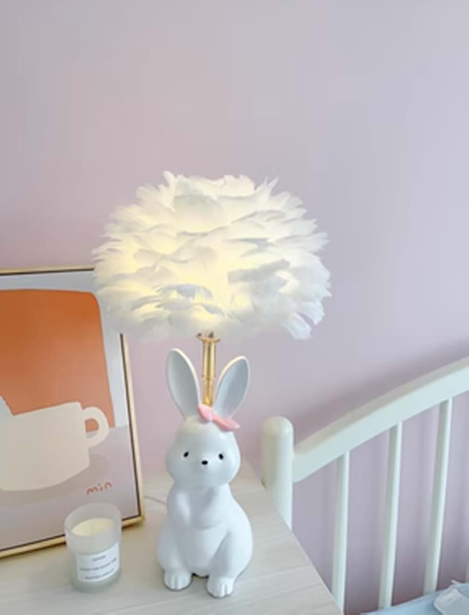 Jinnwell Rabbit Table Night Light Girl Lamp Desk Decoration (photo 4)