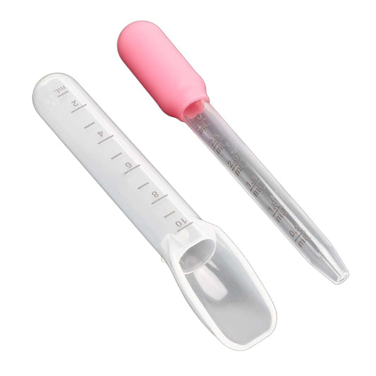 DAUZ Baby Liquid Medicine Dropper, Kids Oral Medicine Dispenser Kit Food Grade Silicone Odorless Drop Resistant Prevent
