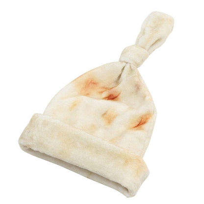 Ashipher Burrito Swaddle Blanket And Hat Set, 36 Inch Round Flannel Wrap