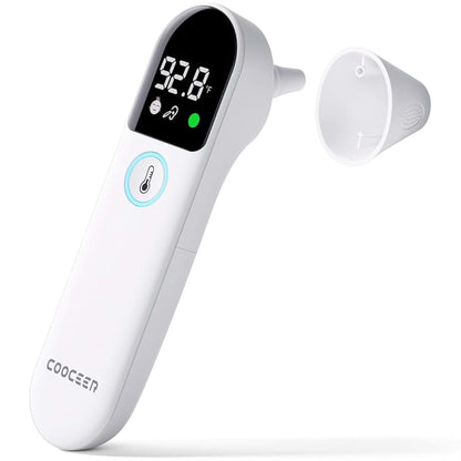 Cooceer Digital Thermometer For Ear And Forehead Readings