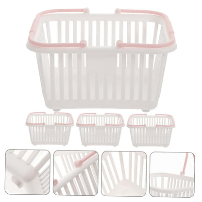 Coophya 4-Piece Mini Plastic Storage Basket Set for Office and Home