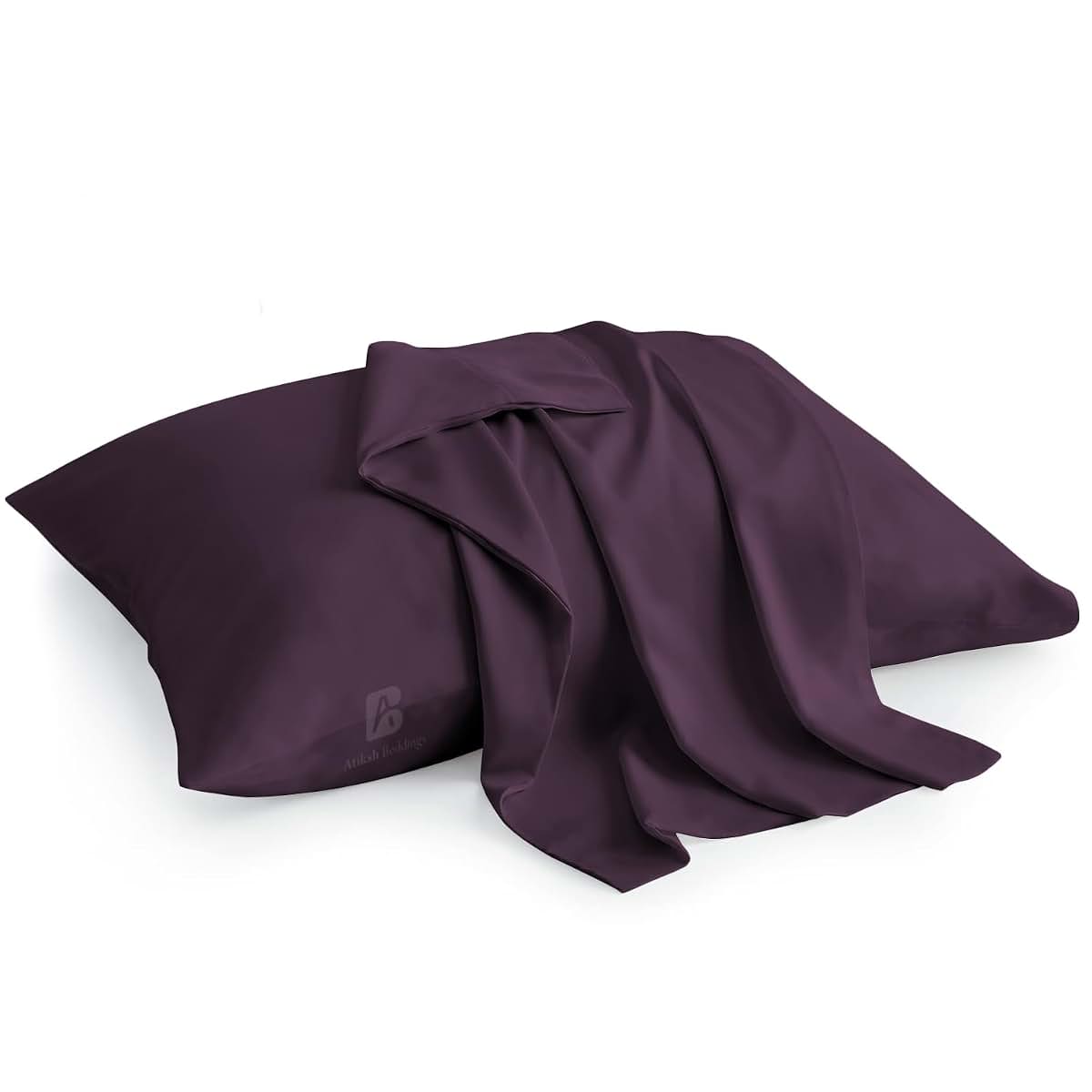 Atiksh Beddings™ 12x16 Inches Envelope Closure Toddler Pillow Cases Set of 2, 100% Soft Egyptian Cotton Kids Travel