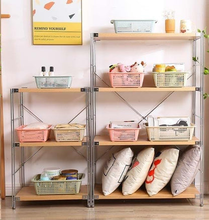 URBEHAKXM Plastic Storage Basket Organizer Grid Container Mint (photo 2)