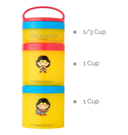 BlenderBottle Wonder Woman Snack Containers, 3 Cups