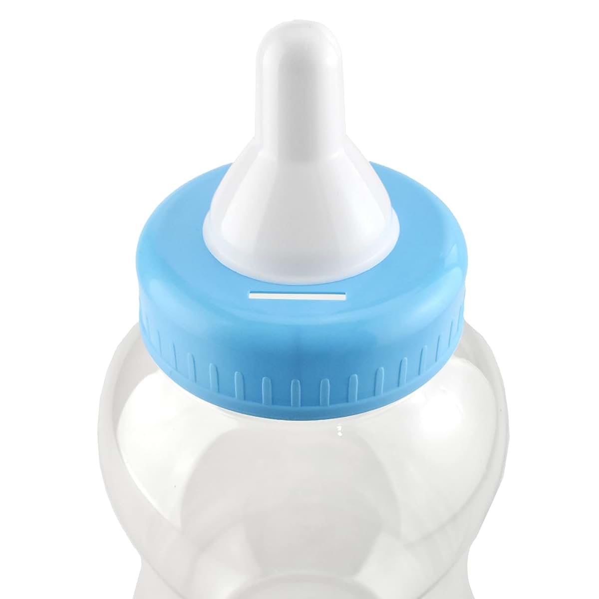 Homeford Jumbo Milk Bottle Coin Bank, Baby Shower Decoration, Light Blue