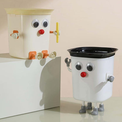 Hqkfuybl Funny Trash Can Big Eyes Garbage Bin
