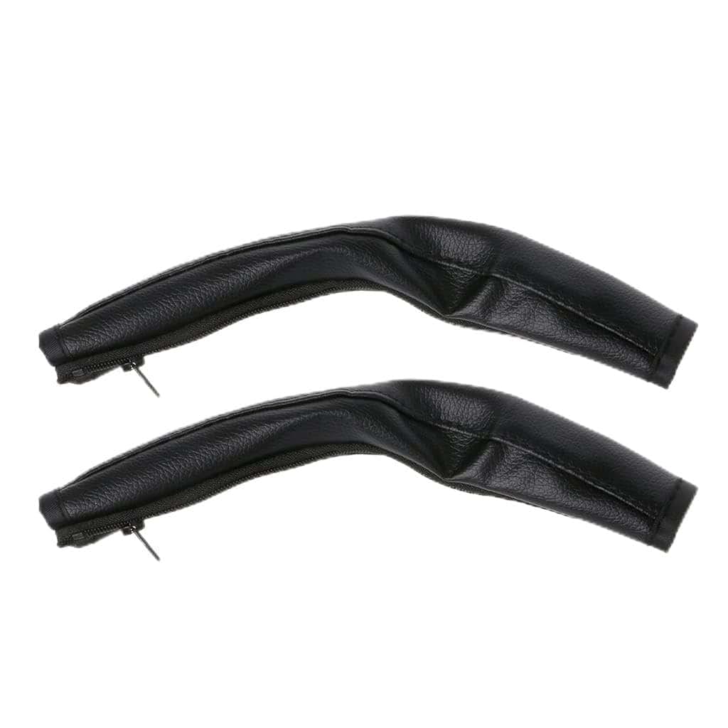 COPLKY PU Leather Stroller Armrest Cover 2pcs Set