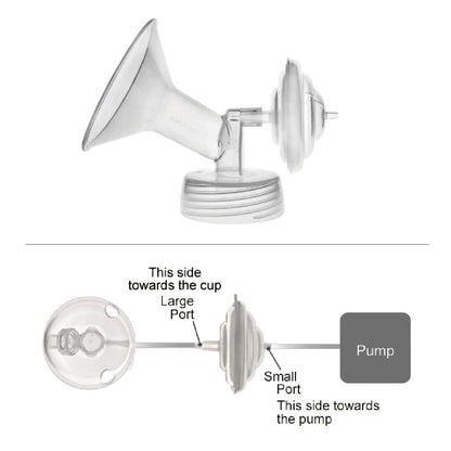 Maymom Medium Stem Backflow Protector Compatible With Motif Luna, Ameda MYA, Cimilre S3 Pumps, 2 Pc/Pk