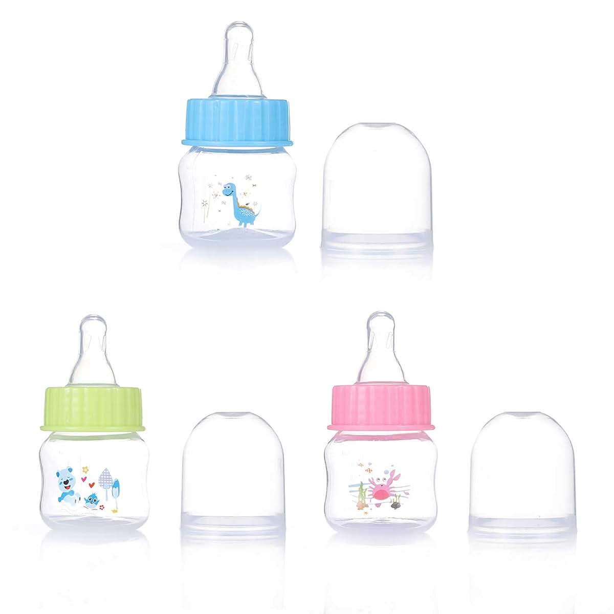 QERPON Baby Bottle Portable Baby Nursing Bottle 1.7oz Wide Neck Natural Flowing Easy to Milk Bottle for Infant Pet Dog (photo 3)
