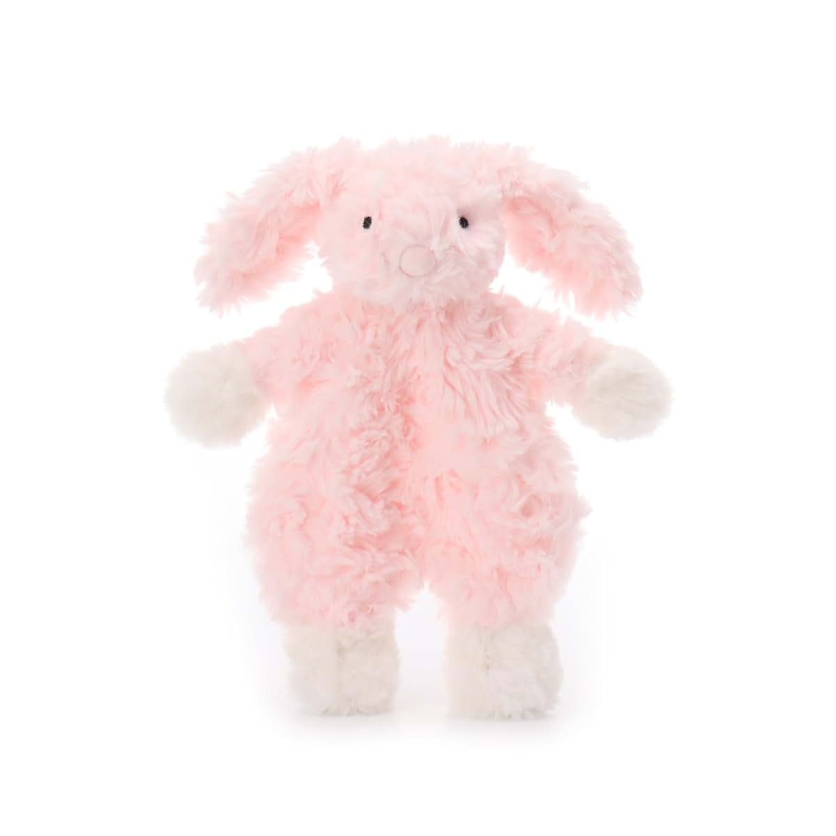 Apricot Lamb Pink Flower Bunny Rabbit Security Blanket Soft Loveys For Babies, 10 Inches For Infant And Toddlers