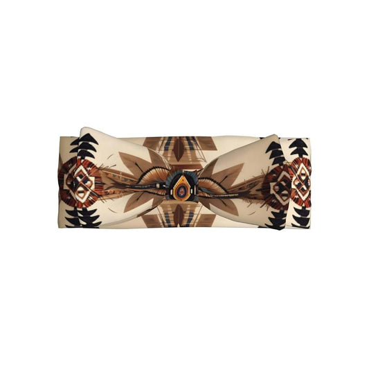 FoRes Native American Painting Baby Bow Headband - Soft Bows Hair Accessories for Baby - Angel Princess Hairband