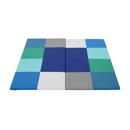 ECR4Kids Folding Activity Play Mat, Contemporary Square